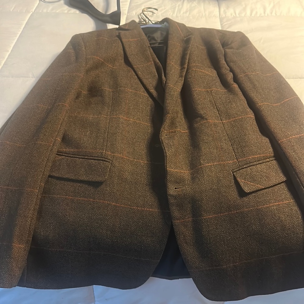 3 piece tailored made British wool suit